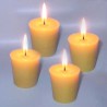 4 little beeswax candles